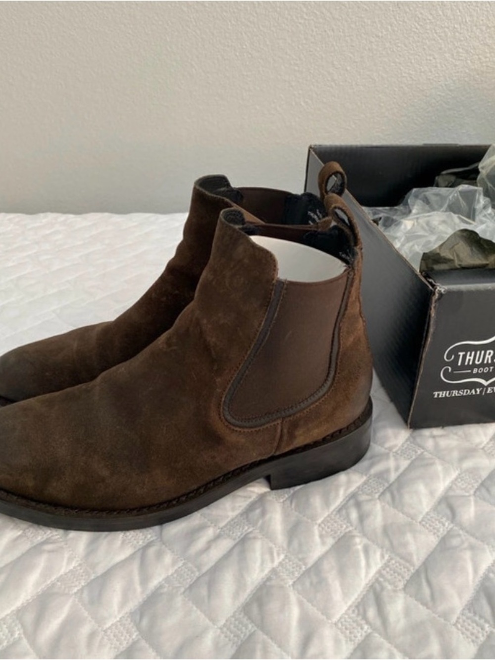 Thursday Boot Company Dark Brown Suede Chukka Boots for Men